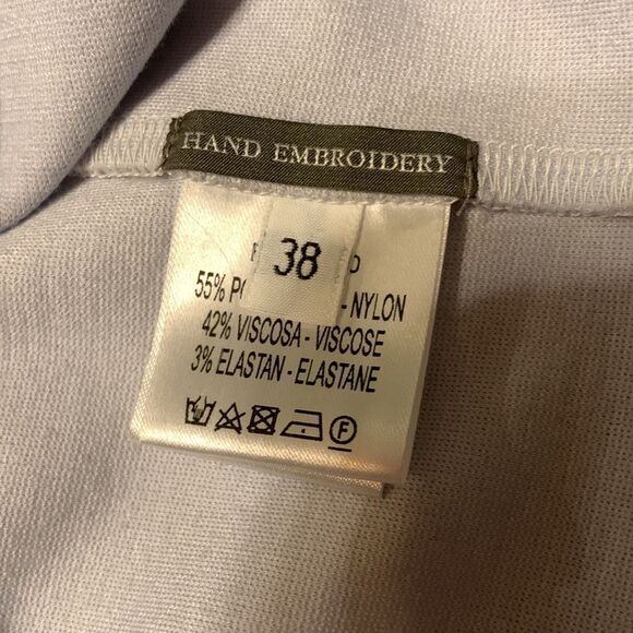 Stylish Sheer Sleeve Top with Yellow Collar - Picture 8 of 10